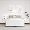 vidaXL Σκελετός κρεβατιού με στρώμα Λευκό 160 x 200 cm Τεχνητό δέρμα