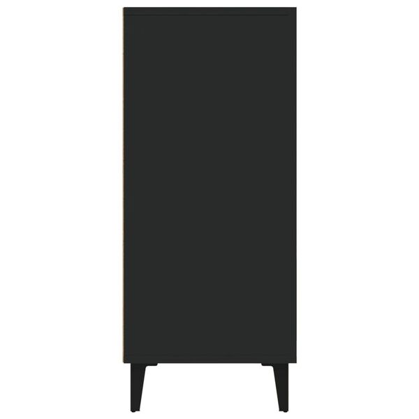 vidaXL Ντουλάπι Μαύρο 90 x 34 x 80 εκ. από Επεξεργασμένο Ξύλο