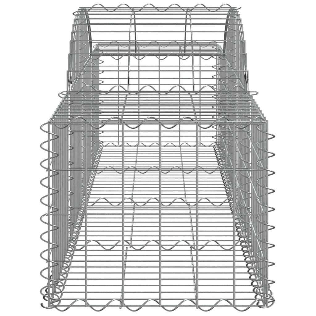 vidaXL Συρματοκιβώτια Τοξωτά 9 τεμ. 200x50x40/60 εκ. Γαλβαν. Ατσάλι