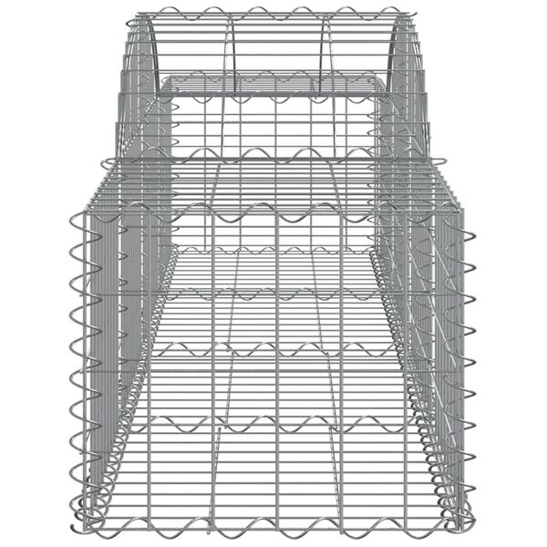 vidaXL Συρματοκιβώτια Τοξωτά 9 τεμ. 200x50x40/60 εκ. Γαλβαν. Ατσάλι