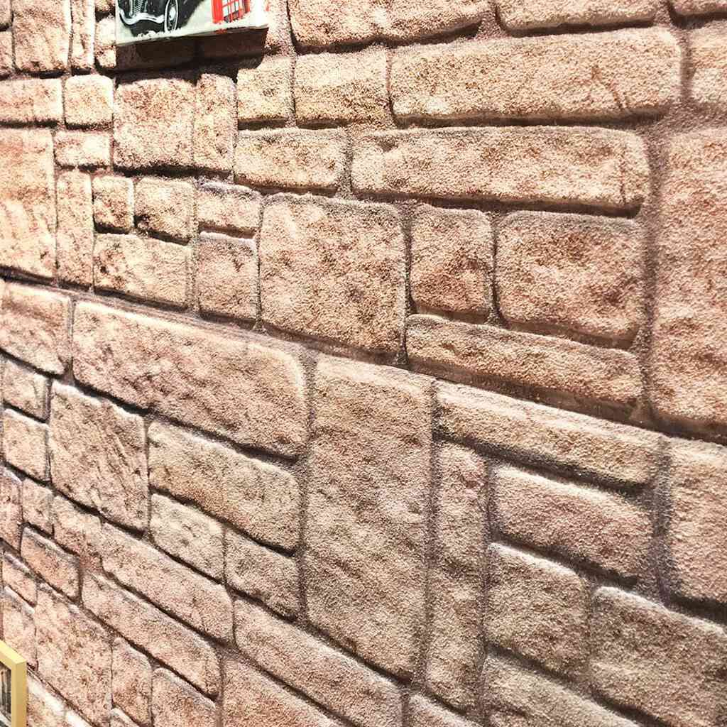 vidaXL Πάνελ Τοίχου 3D 10 τεμ. Σχέδιο Τούβλα Μπεζ EPS