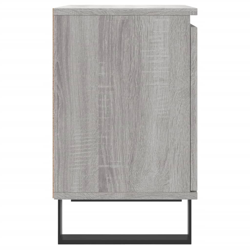 vidaXL Κομοδίνα 2 τεμ. Sonoma Γκρι 40x30x50 εκ. από Επεξεργασμένο Ξύλο