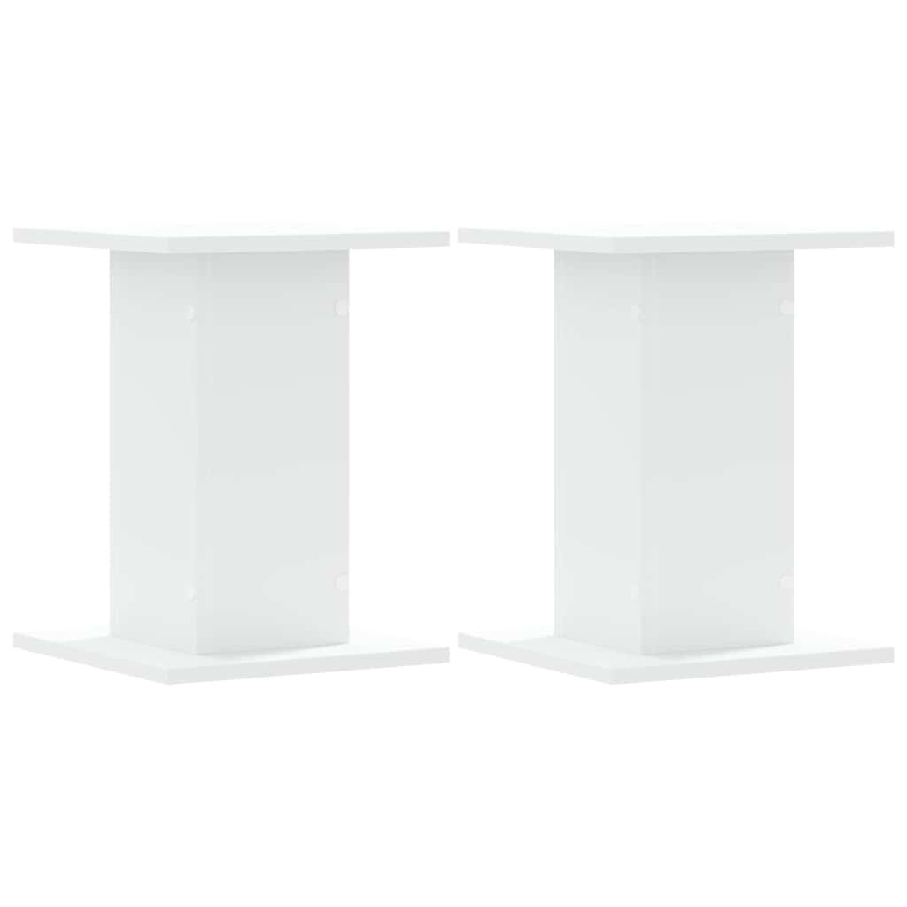 vidaXL Βάσεις Ηχείων 2 Τεμ. Λευκή 30x30x40 εκ. Επεξ. Ξύλο
