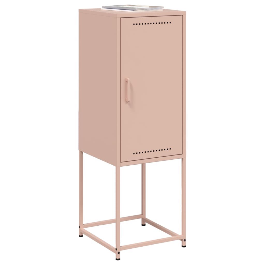 vidaXL Ντουλάπι Ροζ 36x39x107 εκ. από Ατσάλι