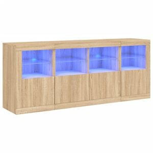 vidaXL &Mu;&pi;&omicron;&upsilon;&phi;έ&sigmaf; &mu;&epsilon; LED Sonoma &Delta;&rho;&upsilon;&sigmaf; 163 x 37 x 67 &epsilon;&kappa;.