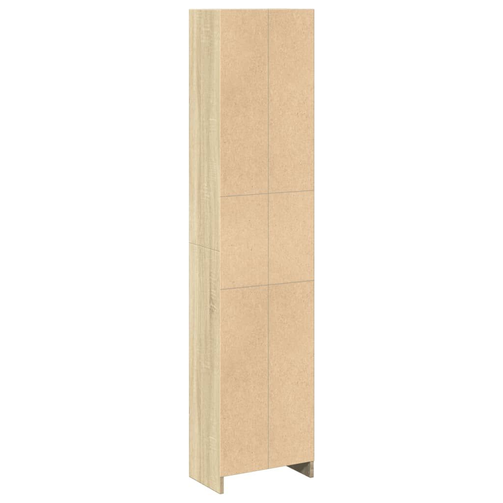 vidaXL Βιβλιοθήκη Sonoma Δρυς 40x24x176 εκ. από Επεξεργασμένο Ξύλο
