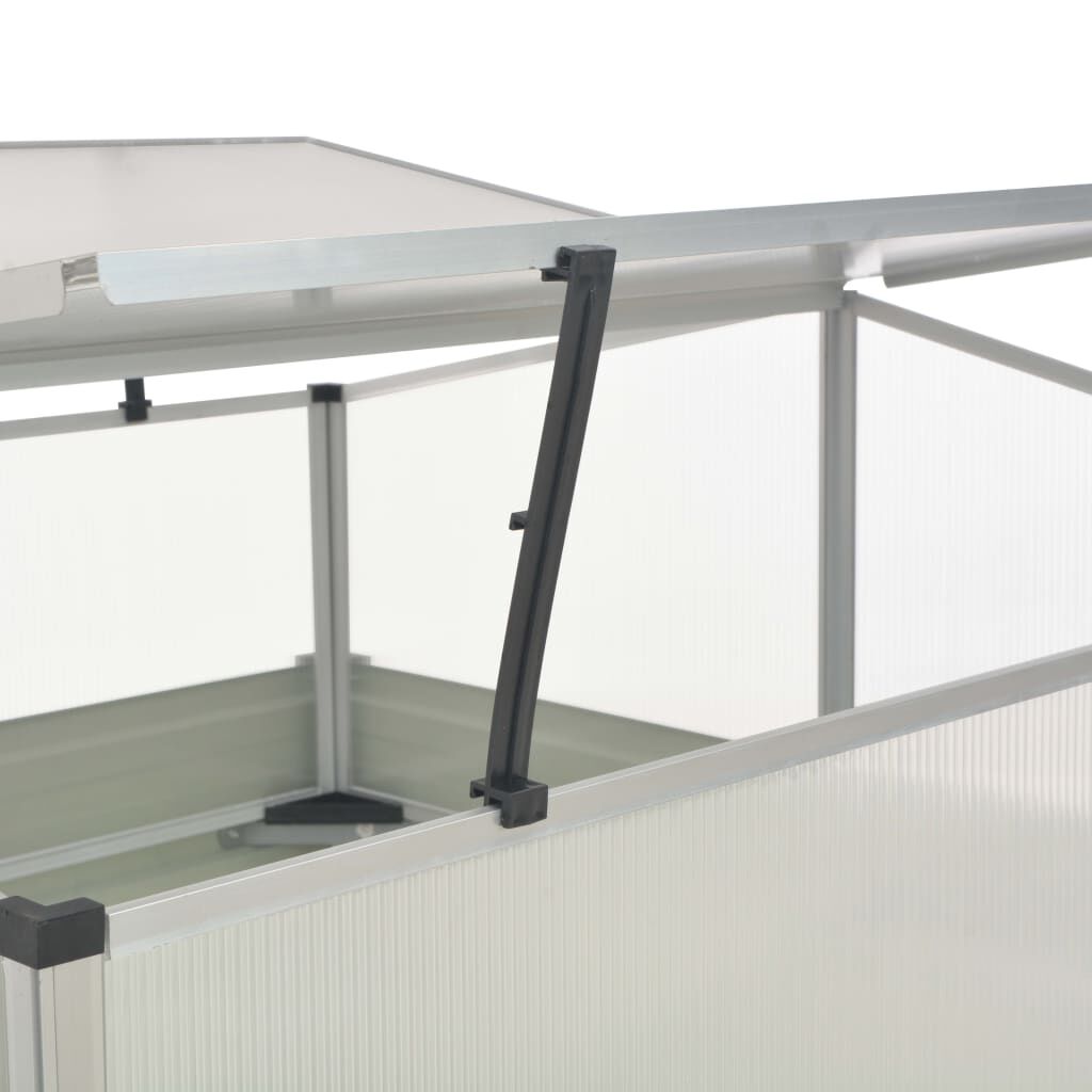 vidaXL Θερμοκήπιο Σπορείο Ανθρακί 100x100x77 εκ. Γαλβανισμένος Χάλυβας
