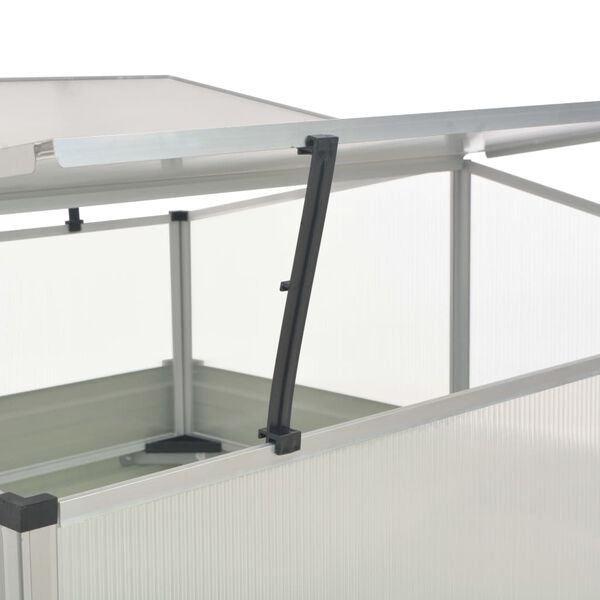 vidaXL Θερμοκήπιο Σπορείο Ανθρακί 100x100x77 εκ. Γαλβανισμένος Χάλυβας