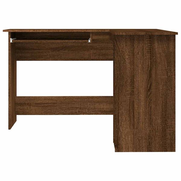 vidaXL Γραφείο Γωνιακό Καφέ Δρυς 120 x 140 x 75 εκ. Επεξεργασμένο Ξύλο