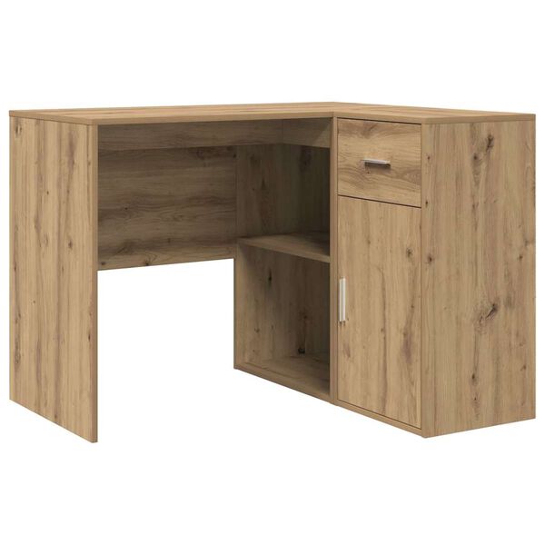 vidaXL Γωνιακό γραφείο με συρτάρι Artisan Oak 102 x 88 x 75 εκ