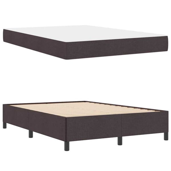 vidaXL Κρεβάτι με ελατήρια Καφέ 160 x 200 cm