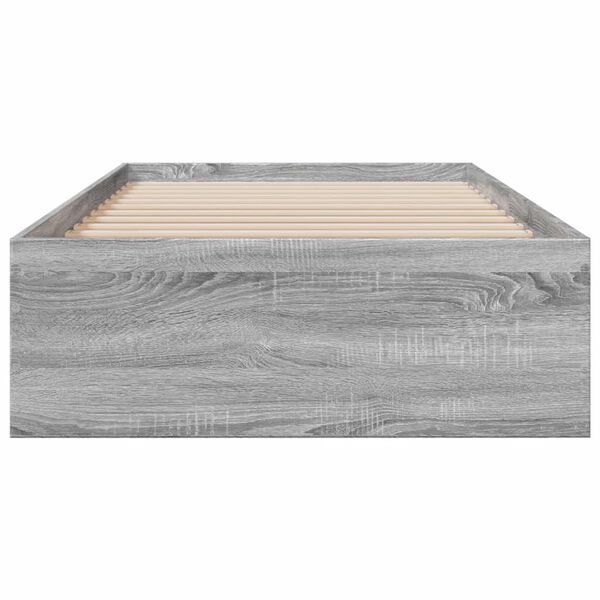 vidaXL Πλαίσιο Κρεβατιού με συρτάρια Γκρι sonoma 90x200εκ. Επεξ. Ξύλο
