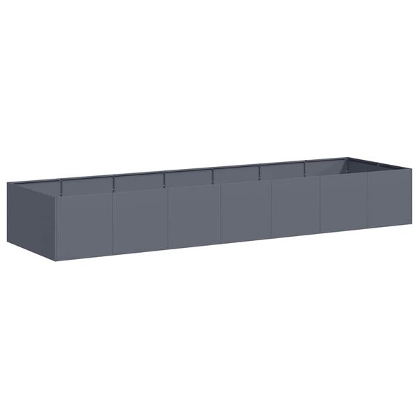 vidaXL Ζαρντινιέρα Ανθρακί 280x80x40 εκ. από Χάλυβα
