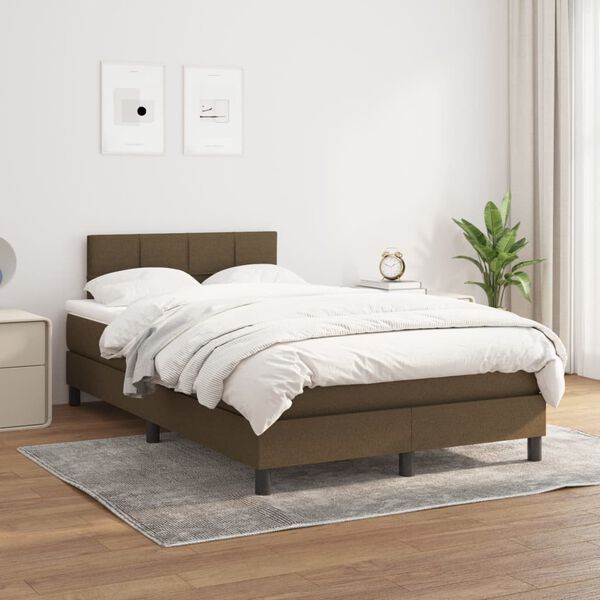 vidaXL &Kappa;&rho;&epsilon;&beta;ά&tau;&iota; Boxspring &mu;&epsilon; &Sigma;&tau;&rho;ώ&mu;&alpha; &Sigma;&kappa;&omicron;ύ&rho;&omicron; &Kappa;&alpha;&phi;έ 120x200 &epsilon;&kappa;. &Upsilon;&phi;&alpha;&sigma;&mu;ά&tau;&iota;&nu;&omicron;