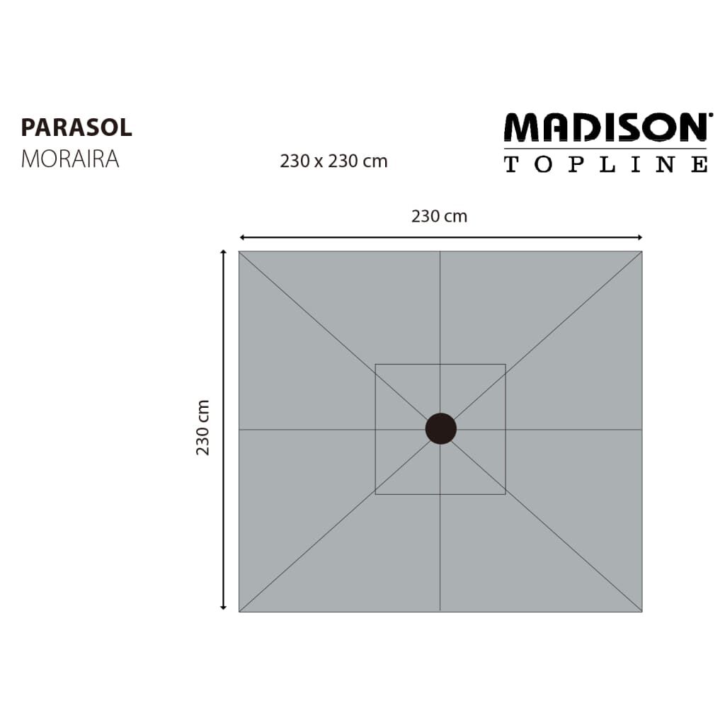 Madison Ομπρέλα Κήπου Moraira Εκρού 230 x 230 εκ.