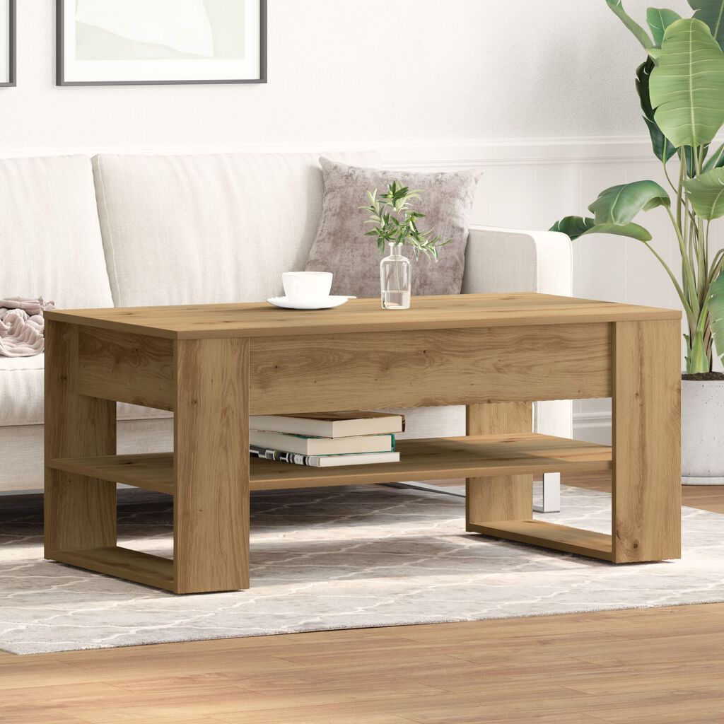 vidaXL Τραπεζάκι σαλονιού Artisan Oak 102x55x45 εκ από κατασκευασμένο ξύλο