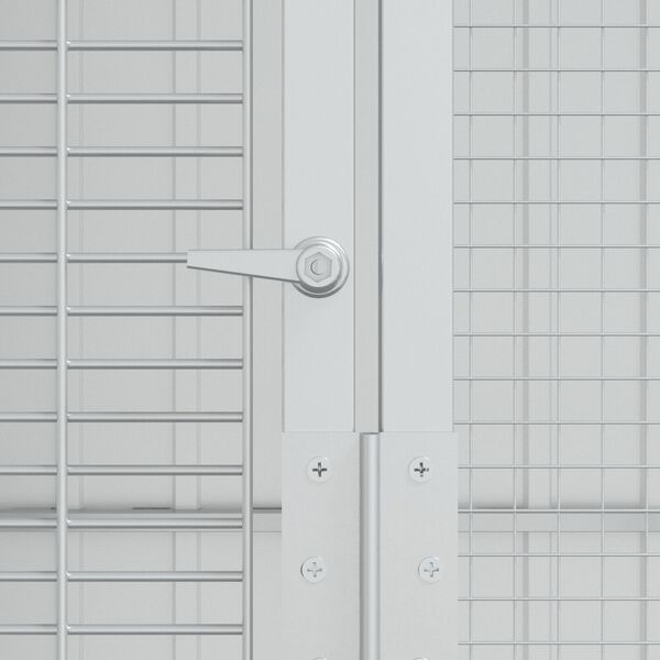 vidaXL Κλουβί Πουλιών Ανθρακί 215x310x247 εκ. Χάλυβας