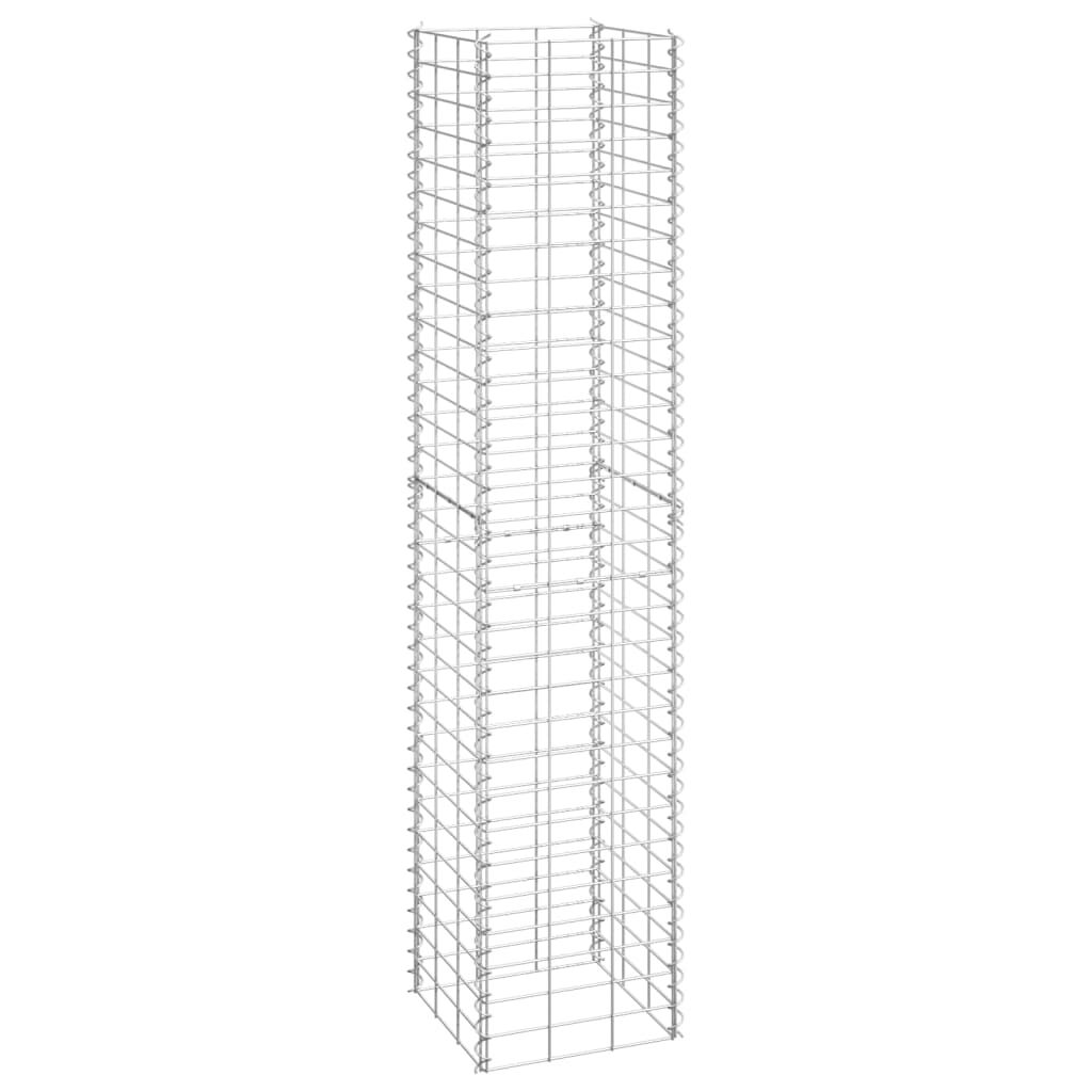 vidaXL Συρματοκιβώτια-Γλάστρες Υπερυψ. 3 τεμ. 30x30x150εκ. Σιδερένιες