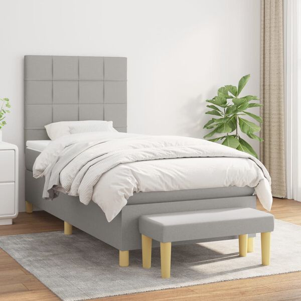 vidaXL &Kappa;&rho;&epsilon;&beta;ά&tau;&iota; Boxspring &mu;&epsilon; &Sigma;&tau;&rho;ώ&mu;&alpha; &Alpha;&nu;&omicron;&iota;&chi;&tau;ό &Gamma;&kappa;&rho;&iota; 80x200 &epsilon;&kappa;. &Upsilon;&phi;&alpha;&sigma;&mu;ά&tau;&iota;&nu;&omicron;