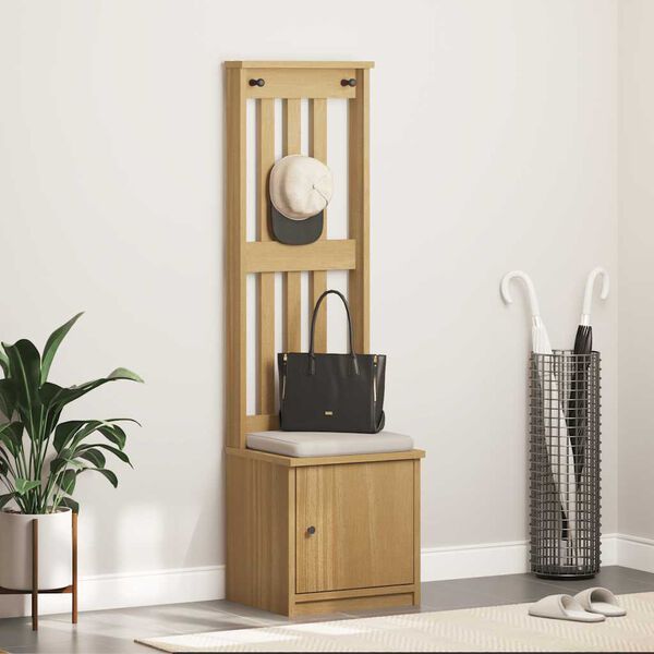 vidaXL Δέντρο χωλ "SANDNES" 45x40x159,5 εκ.Πεύκο μασίφ ξύλο