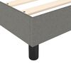 vidaXL Κρεβάτι Boxspring με Στρώμα Σκούρο Γκρι 160x200 εκ Υφασμάτινο