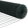 vidaXL Φράχτης με Στήλες. Πράσινο 1.5 x 10 m Ατσάλι
