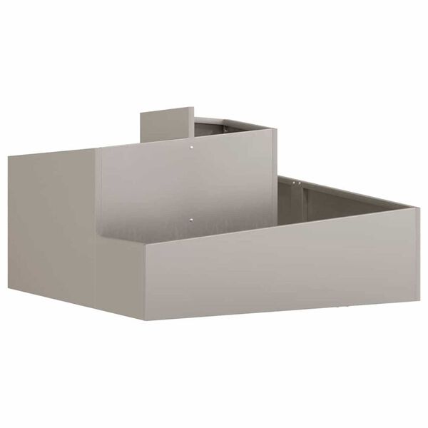 vidaXL Γλάστρα Κήπου Καφέ 80 x 80 x 50 εκ. Ατσάλι σκληρυθέν στον αέρα