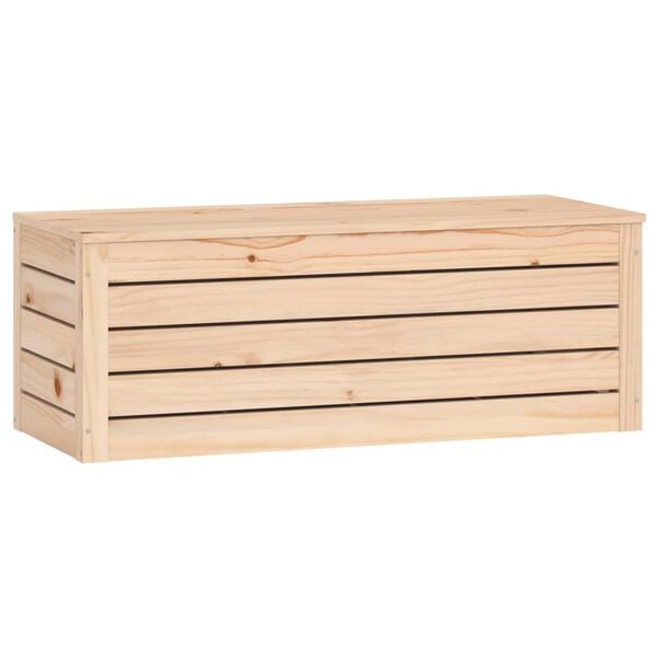 vidaXL Κουτί Αποθήκευσης 89x36,5x33 εκ από Μασίφ Ξύλο Πεύκου