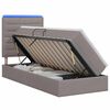 vidaXL LED &Kappa;&rho;&epsilon;&beta;ά&tau;&iota; &alpha;&pi;&omicron;&theta;ή&kappa;&epsilon;&upsilon;&sigma;&eta;&sigmaf; &mu;&epsilon; &sigma;&tau;&rho;ώ&mu;&alpha; Taupe 90 x 200 cm Ύ&phi;&alpha;&sigma;&mu;&alpha;