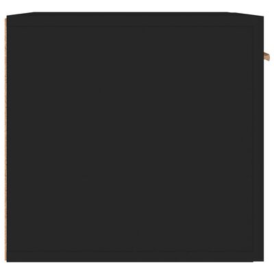 vidaXL Ντουλάπι Τοίχου Μαύρο 60 x 36,5 x 35 εκ. από Επεξεργασμένο Ξύλο