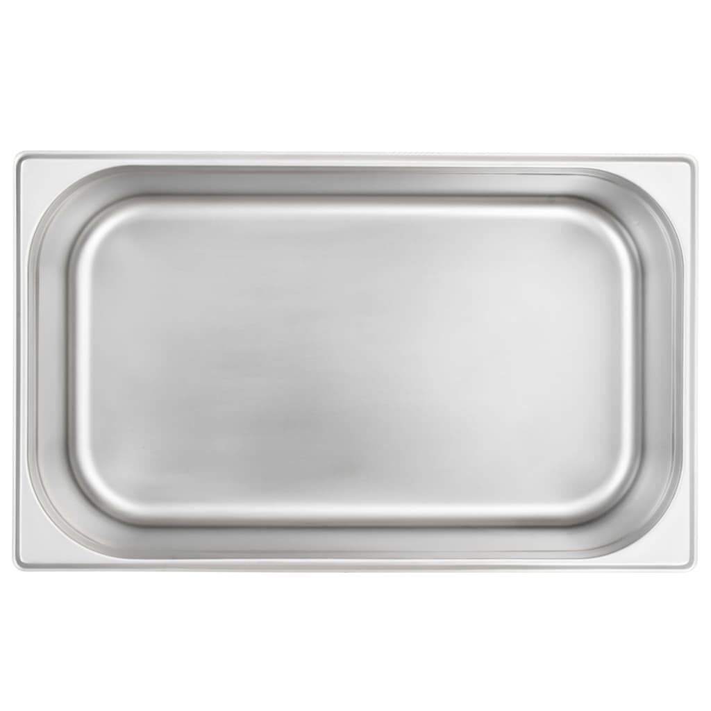 vidaXL Λεκάνες Gastronorm 2 τεμ. GN 1/1 150 χιλ. από Ανοξείδωτο Ατσάλι
