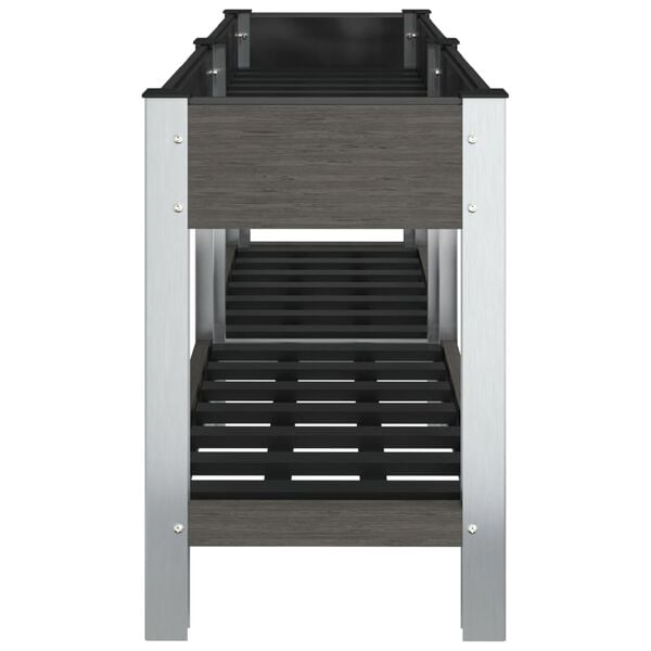 vidaXL &Zeta;&alpha;&rho;&nu;&tau;&iota;&nu;&iota;έ&rho;&alpha; &Kappa;ή&pi;&omicron;&upsilon; &Upsilon;&pi;&epsilon;&rho;&upsilon;&psi;&omega;&mu;έ&nu;&eta; &mu;&epsilon; &Rho;ά&phi;&iota; &Gamma;&kappa;&rho;&iota; 150x50x75 &epsilon;&kappa; &alpha;&pi;ό WPC