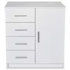 vidaXL Ντουλάπι Λευκό 79 x 35 x 88 εκ. από Μοριοσανίδα