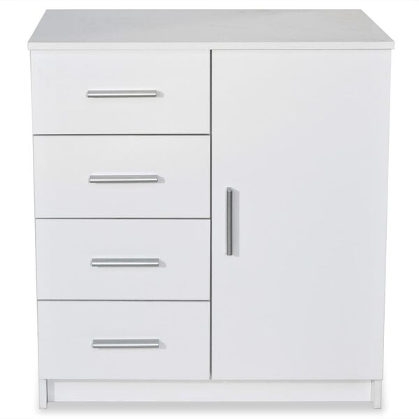 vidaXL Ντουλάπι Λευκό 79 x 35 x 88 εκ. από Μοριοσανίδα