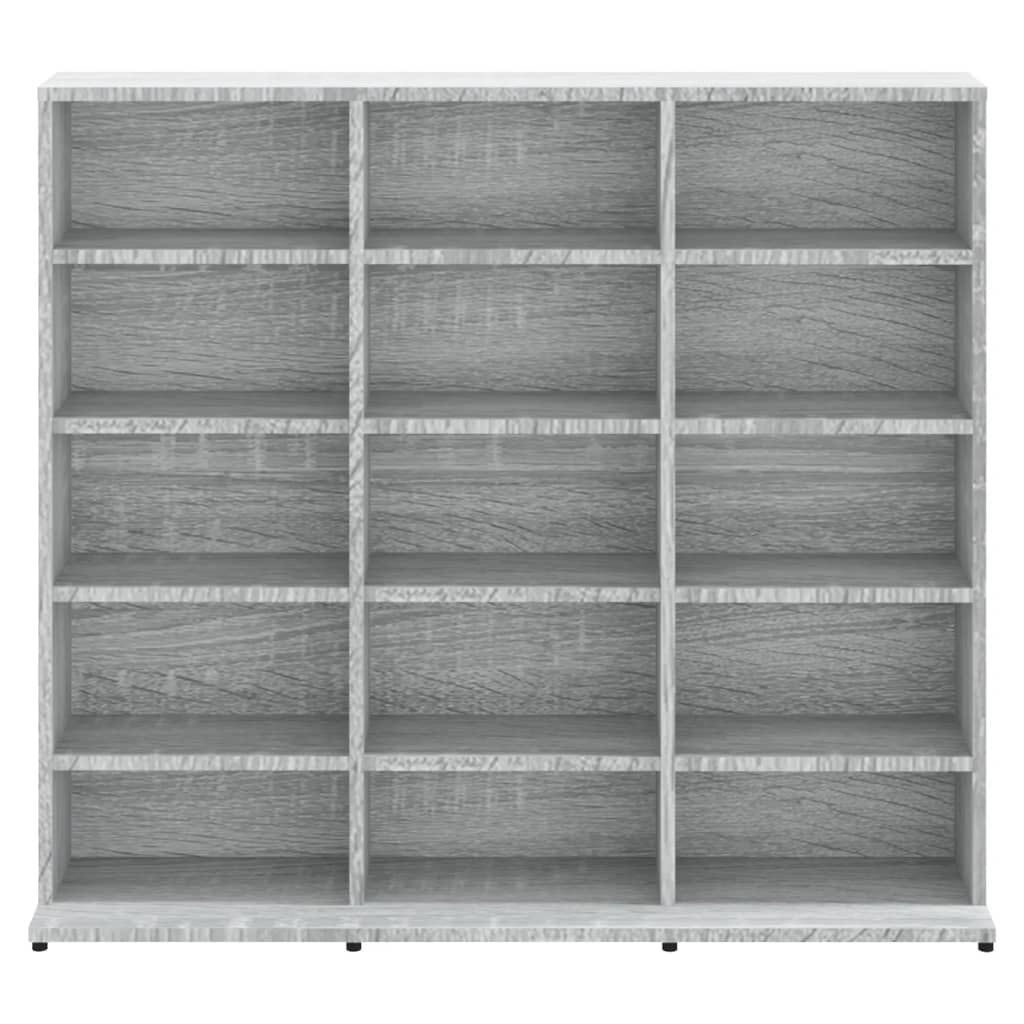 vidaXL Έπιπλο για CD Γκρι Sonoma 100x23x89,5 εκ. Επεξεργασμένο Ξύλο