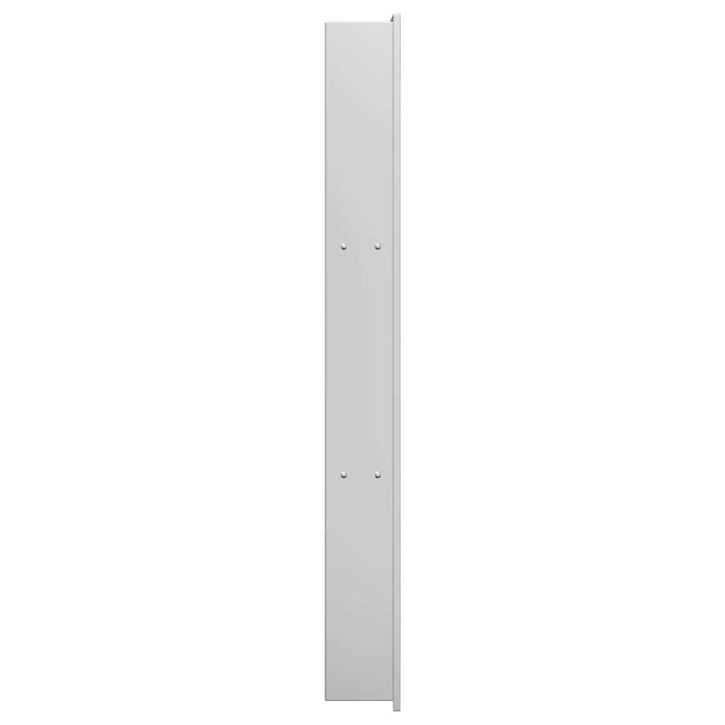 vidaXL Νίτσα Μπάνιου Ασημί 90 x 30 x 9.5 εκ. Ανοξείδωτο ατσάλι