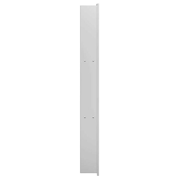 vidaXL Νίτσα Μπάνιου Ασημί 90 x 30 x 9.5 εκ. Ανοξείδωτο ατσάλι
