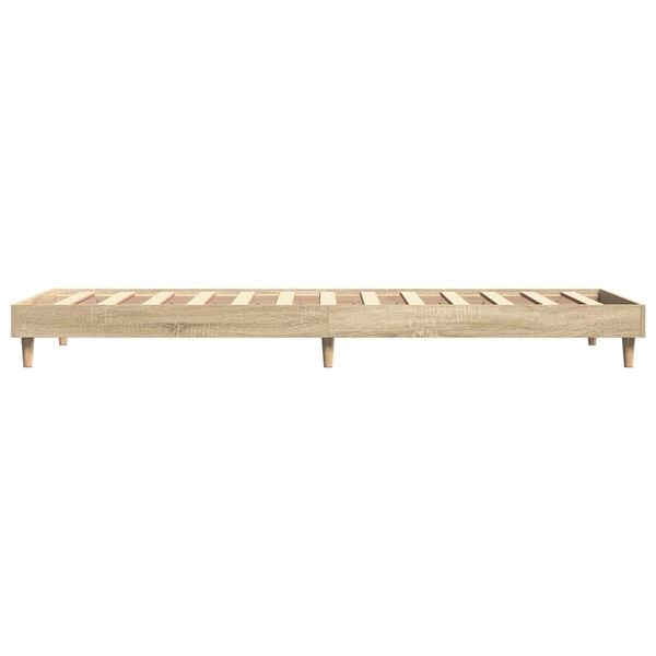 vidaXL Πλαίσιο Κρεβατιού Χωρ. Στρώμα Sonoma Δρυς 100x200εκ Επ. Ξύλο