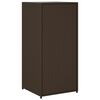 vidaXL Ντουλάπι Αποθήκευσης Κήπου Καφέ 55x55x111 εκ. Συνθετικό Ρατάν