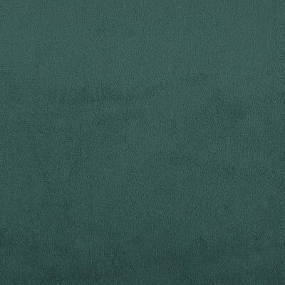 vidaXL Καναπές Διθέσιος Σκούρο Πράσινο 120 εκ. Βελούδινος με Μαξιλάρια