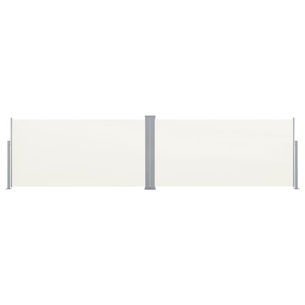 vidaXL Σκίαστρο Πλαϊνό Συρόμενο Κρεμ 160 x 600 εκ.