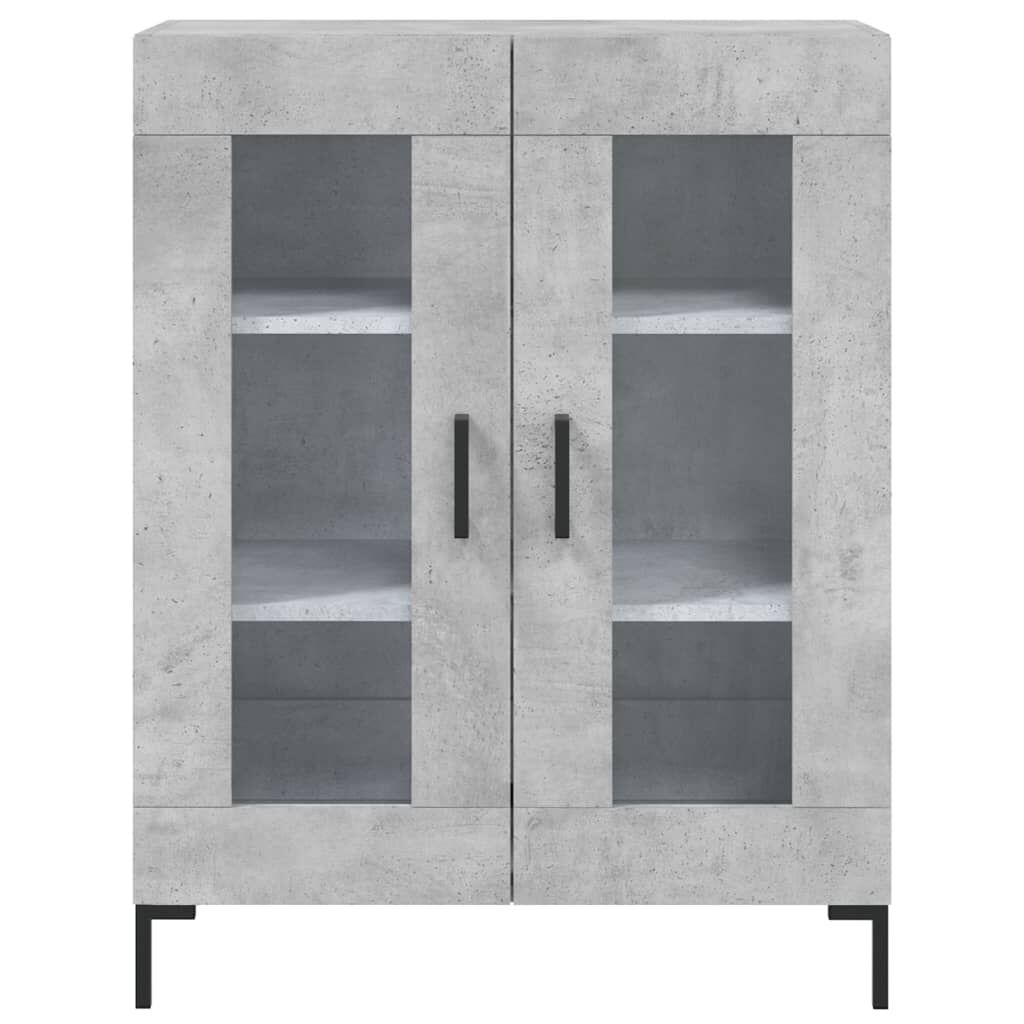 vidaXL Ντουλάπι Γκρι Σκυροδέματος 69,5x34x180 εκ. Επεξεργασμένο Ξύλο