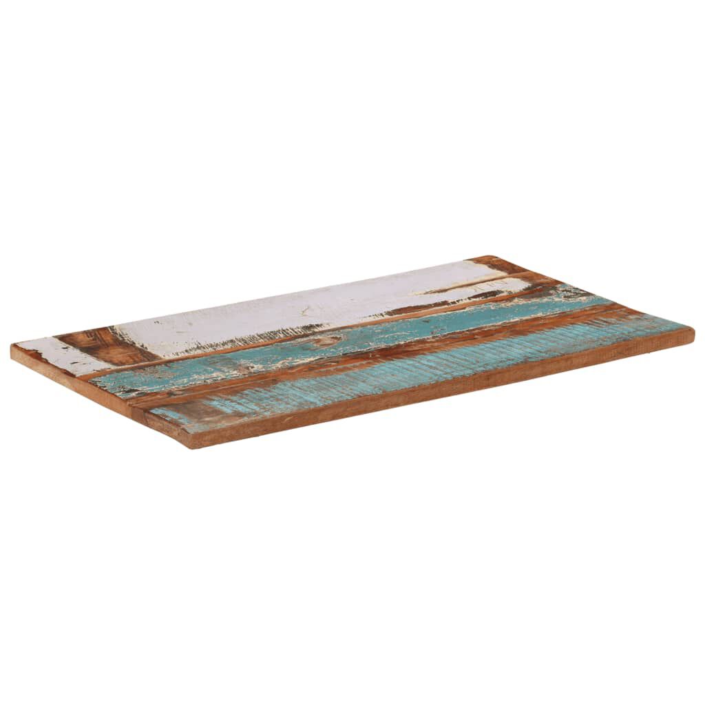 vidaXL Επιφάνεια Τραπεζιού Ορθ. 60x100 εκ 25-27 χιλ Μασίφ Ανακ. Ξύλο