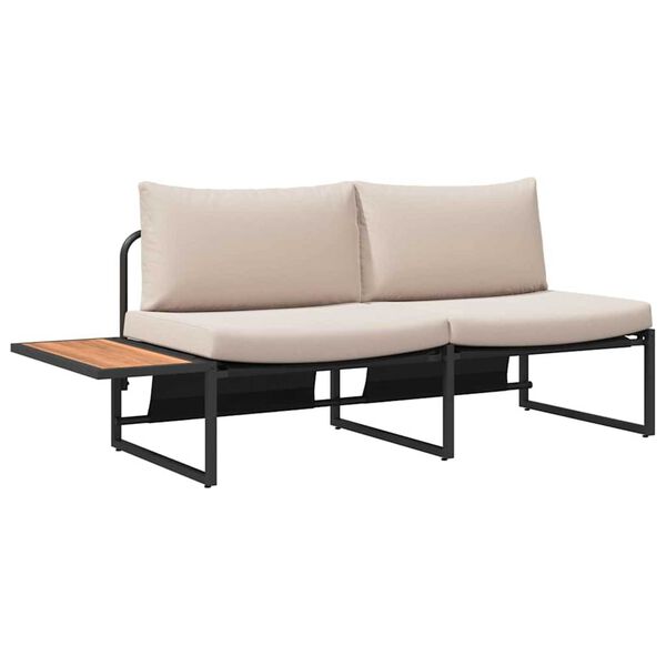 vidaXL Σέτ φαγητού για κήπο 3 pcs Taupe Ατσάλι