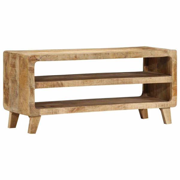 ντουλάπι τηλεόρασης vidaXL 105x46x32 cm μασίφ ξύλο ακατέργαστο μάνγκο