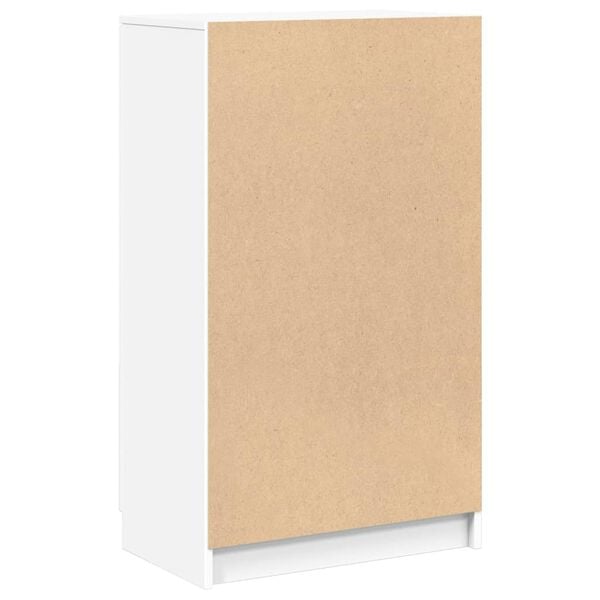 vidaXL Παπουτσοθήκη Λευκή 59x35x100,5 εκ. από Επεξεργασμένο Ξύλο