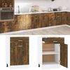 vidaXL Ντουλάπι με Συρτάρια "Lyon" Καπνιστή Δρυς 50x46x81,5 εκ. από Τεχνητό Ξύλο
