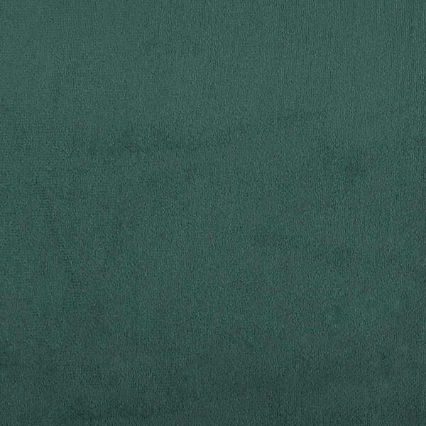 vidaXL Box Spring κρεβάτι με στρώμα σκούρο πράσινο 80x220εκ. Βελούδινο