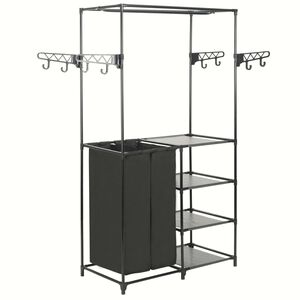 vidaXL &Kappa;&rho;&epsilon;&mu;ά&sigma;&tau;&rho;&alpha; &Delta;&alpha;&pi;έ&delta;&omicron;&upsilon; &Mu;&alpha;ύ&rho;&eta; 87x44x158 &epsilon;&kappa;. &Alpha;&tau;&sigma;ά&lambda;&iota;/Ύ&phi;&alpha;&sigma;&mu;&alpha; Non-woven