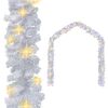 vidaXL Γιρλάντα Χριστουγεννιάτικη με Λαμπάκια LED Λευκή 10 μ.
